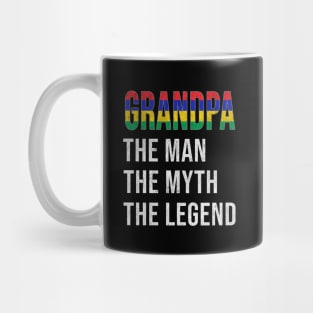 Grand Father Mauritian Grandpa The Man The Myth The Legend - Gift for Mauritian Dad With Roots From  Mauritius Mug